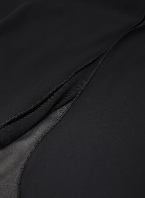 Chiffon Wide Leg Pull-On Pants