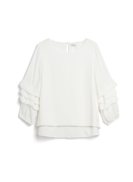 Tiered 3/4 Sleeve Blouse