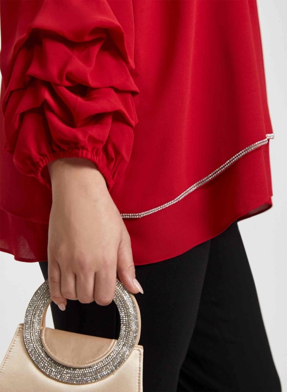 Tiered Sleeve Blouse