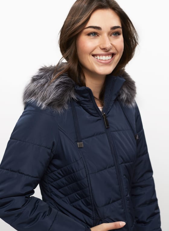 Vegan Down Quilted Coat