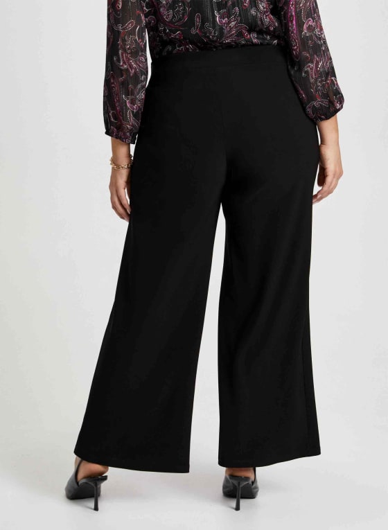 Wide Leg Pull-On Pants