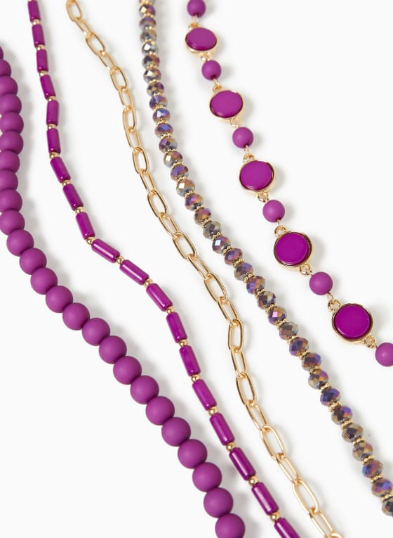 Multi-Row Beaded Necklace