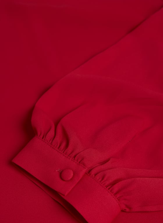 Rhinestone Chain V-Neck Top