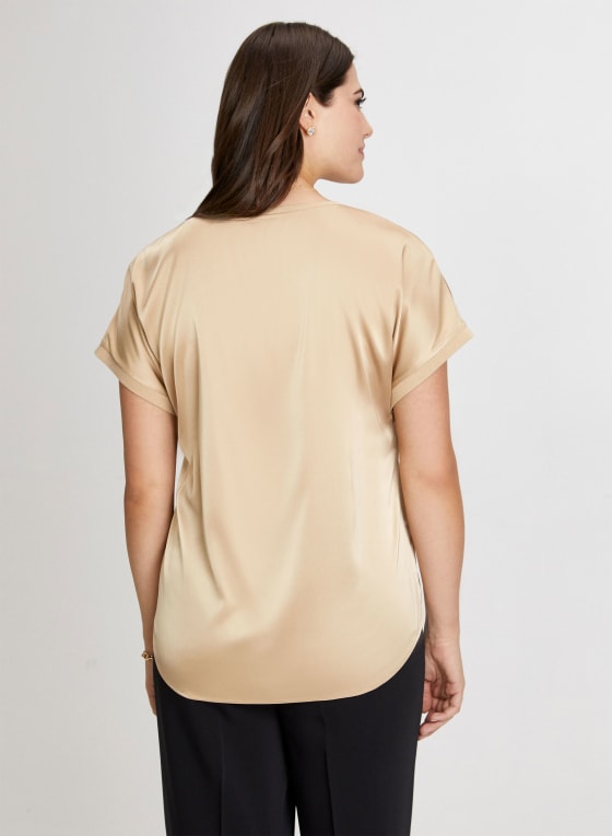 Satin Cap Sleeve Top