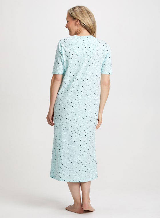 Heart Print Nightgown