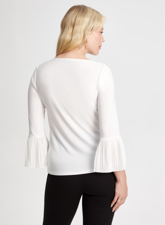 Pleated Cuff Detail Top