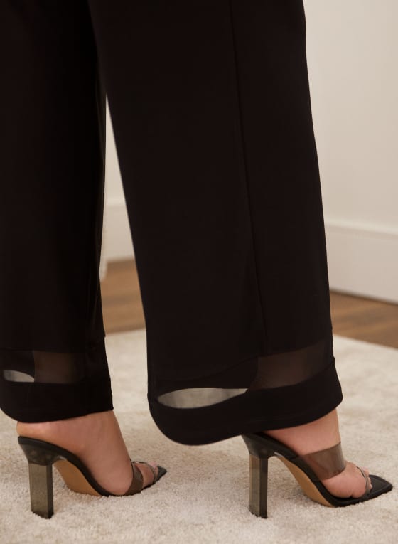 Pull-On Wide Leg Pants
