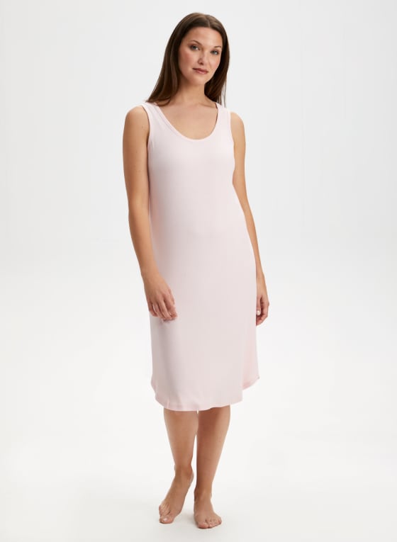 Ribbed Sleeveless Night Dress