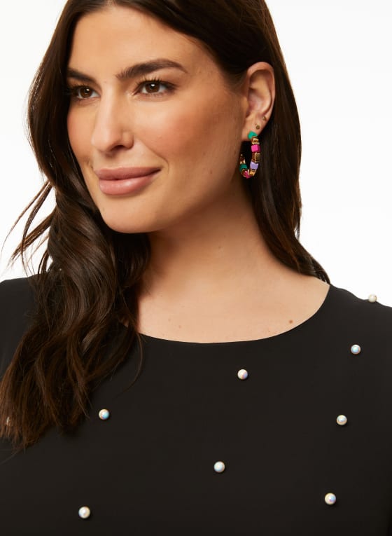 Pearl Detail Sleeveless Top