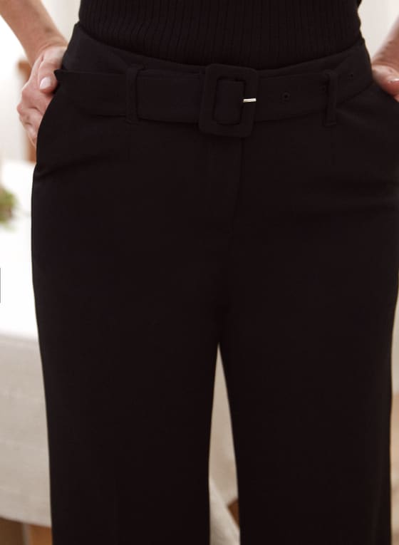Belted Wide Leg Pants