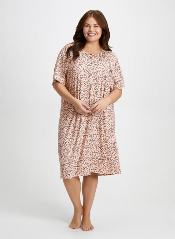Animal Print Nightgown