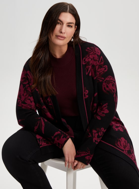 Floral Print Cardigan