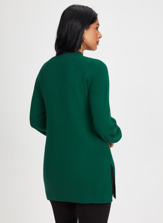 Mock Neck Tunic Sweater