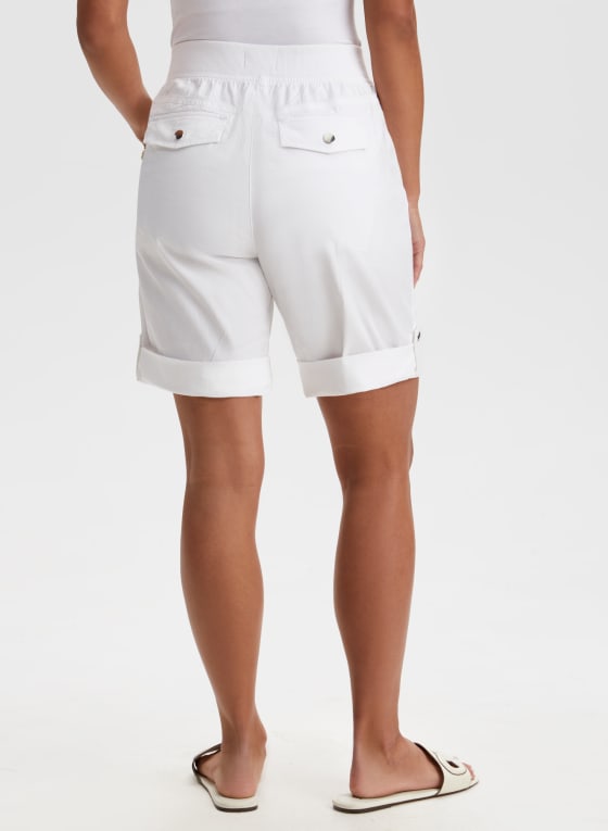 Cuffed Tab Detail Shorts