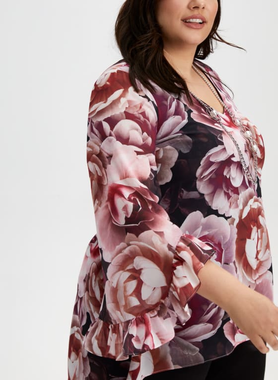 Floral 3/4 Sleeve Blouse