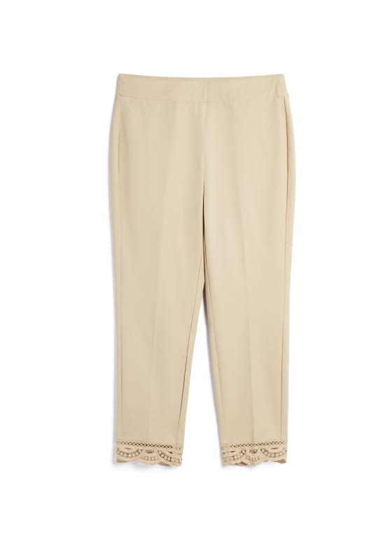 Lace Detail Pull-on Pants