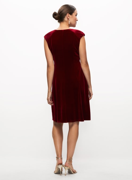 Velvet Cap Sleeve Dress