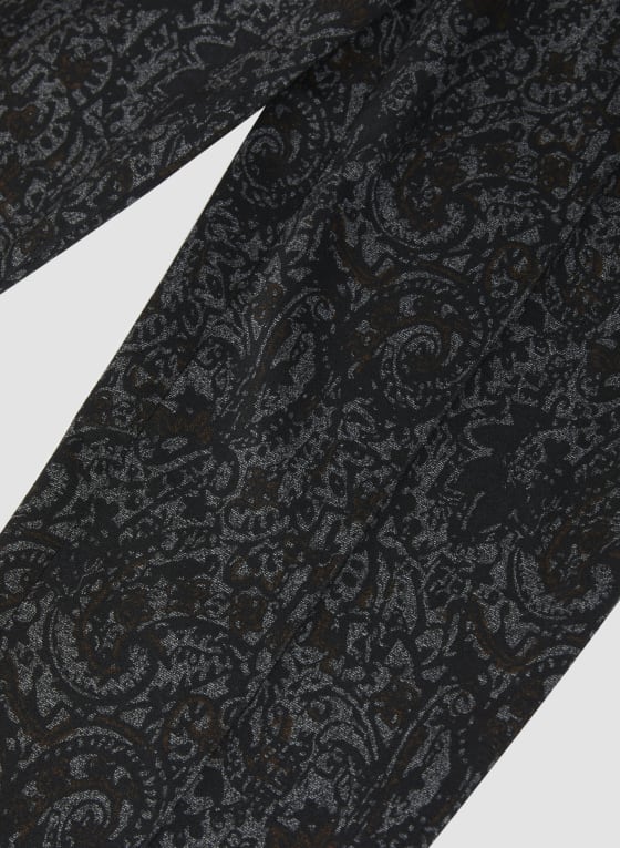 Pull-On Paisley Print Pants