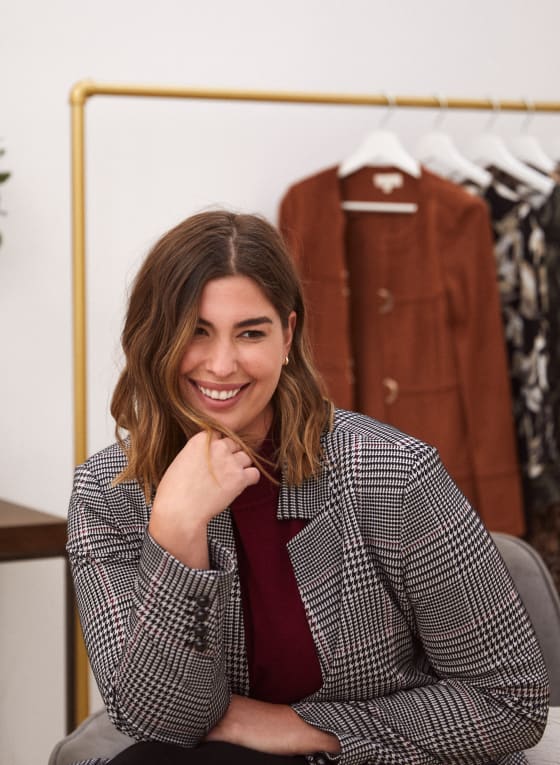 Tartan Print Redingote