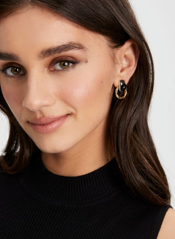 Faceted Stone Earrings