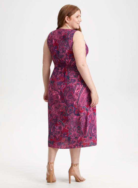 Paisley Print Midi Day Dress