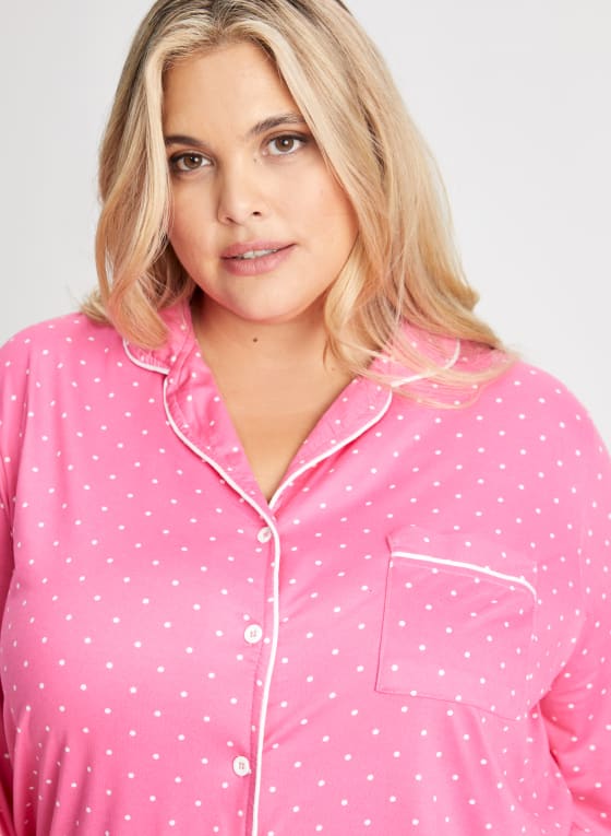 Polka Dot Print Pyjama Set