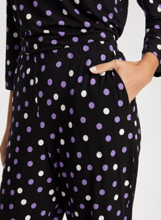 Pull-On Polka Dot Pyjama Pants