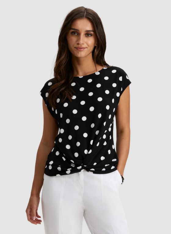Polka Dot Print Top