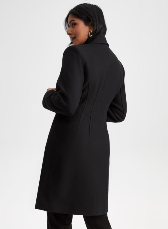 Mid-Length Wool Blend Coat