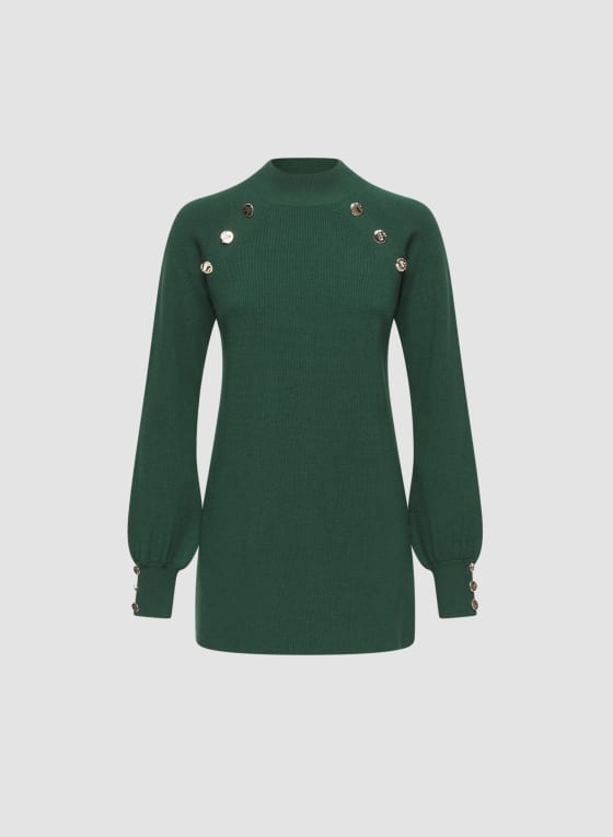 Mock Neck Tunic Sweater