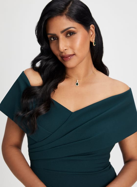 Bardot Neck Off-the-Shoulder Dress