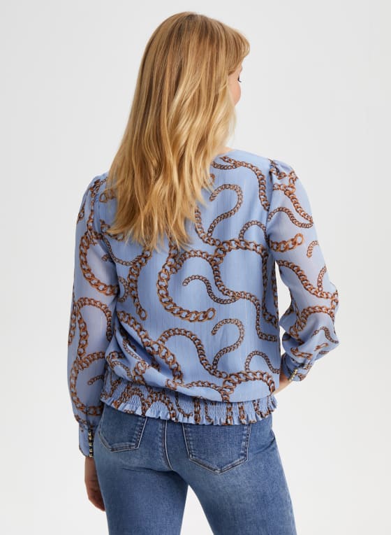 Chain Print Blouse