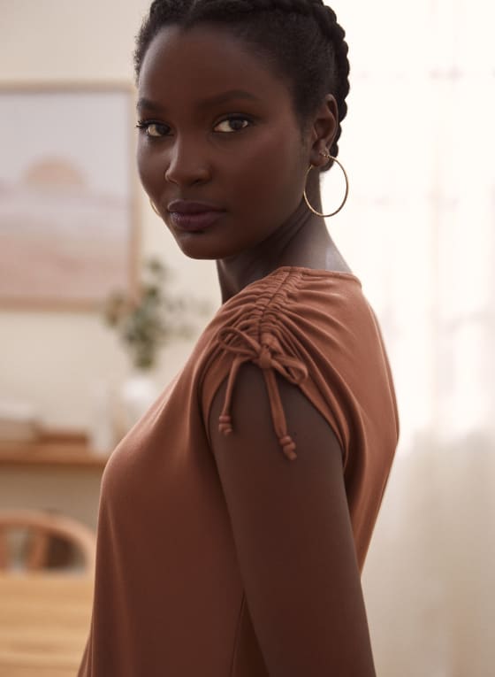 Ruched Short Sleeve Tee