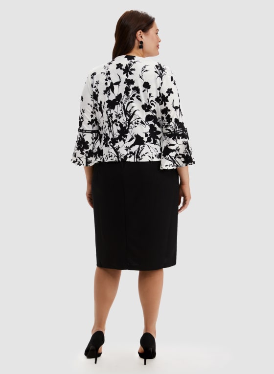 Floral Print Jacket & Dress Set