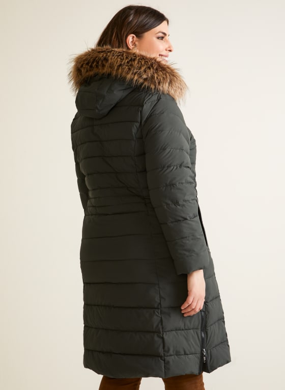 Stretch Vegan Down Quilted Coat