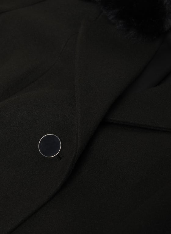 Stretch Wool-Blend Coat