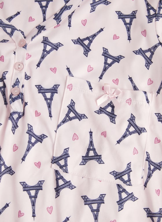 Paris Print Nightgown
