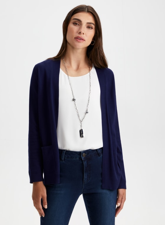 Open Front Knit Cardigan