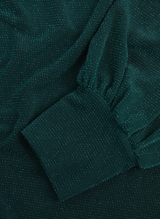 Scoop Neck Glitter Blouse