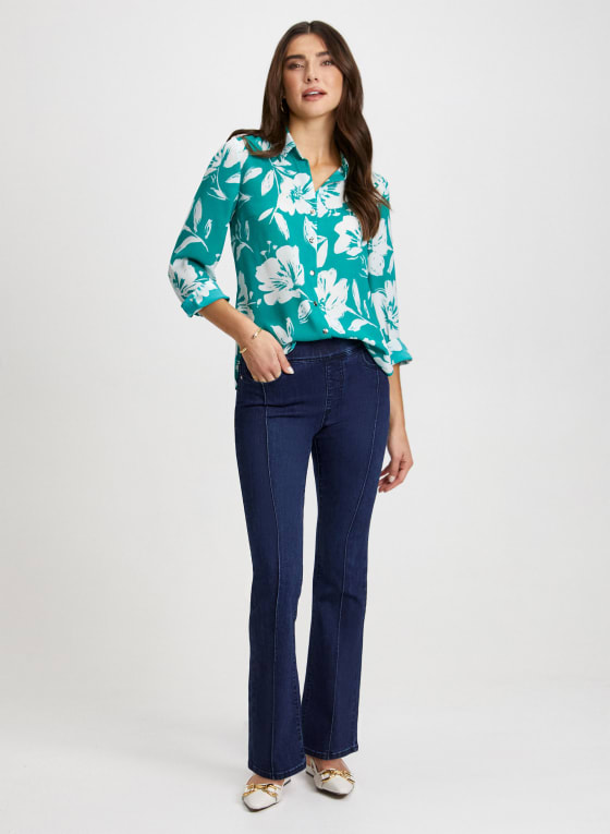 Floral Print Long Sleeve Shirt