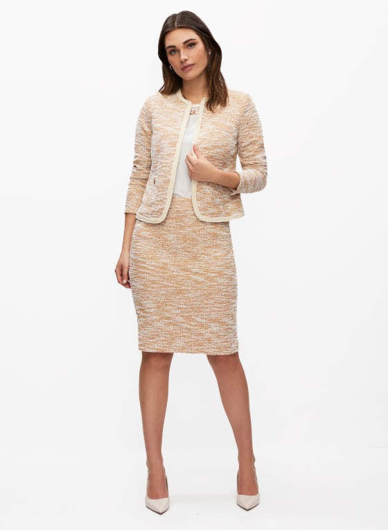 Bouclé Pencil Skirt