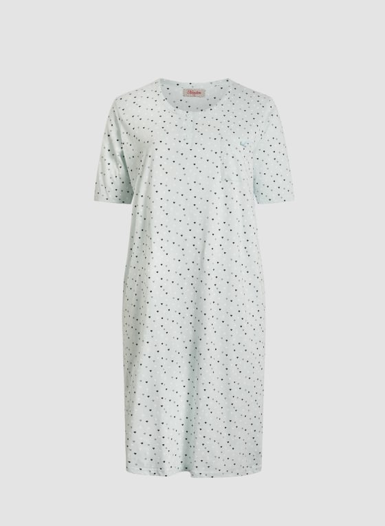 Polka Dot Motif Nightgown