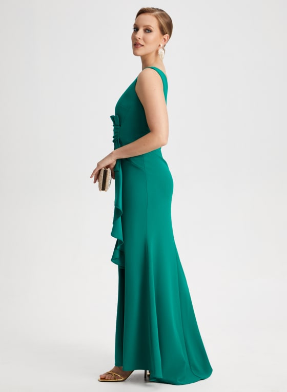 Cascading Ruffle Dress