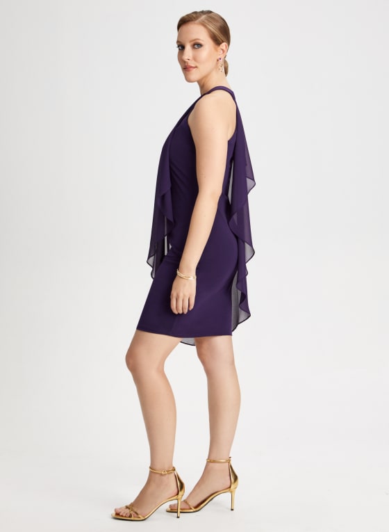 Cleo Neck Ruffle Dress
