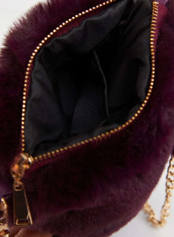 Faux Fur Pompom Bag