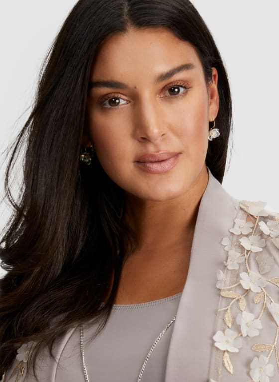 Flower Stud Clip-On Earrings