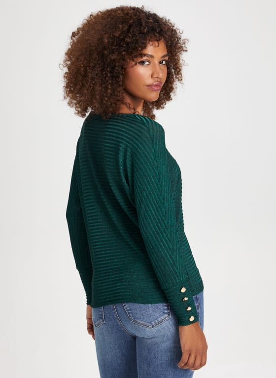 Heather Knit Dolman Sleeve Top