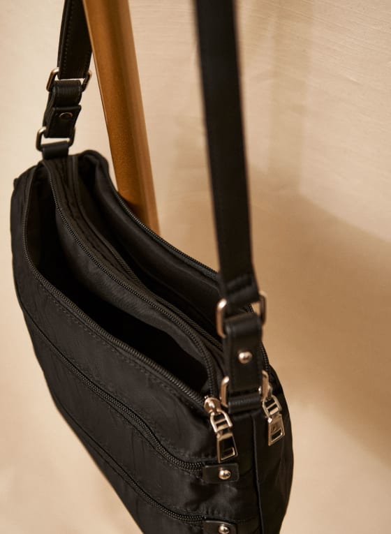 Multi Zipper Crossbody Bag
