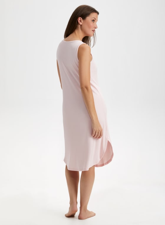 Ribbed Sleeveless Night Dress