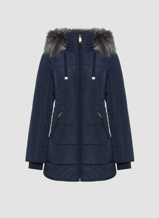 Vegan Down Quilted Coat
